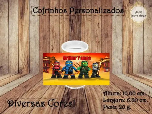 Cofrinho Personalizado Ninjago