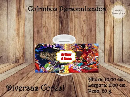 Cofrinho Personalizado One Piece