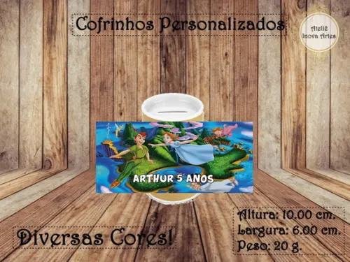 Cofrinho Personalizado Peter Pan