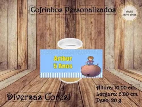 Cofrinho Personalizado Pequeno Príncipe