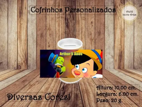 Cofrinho Personalizado Pinóquio