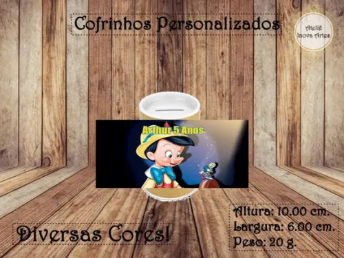 Cofrinho Personalizado Pinóquio