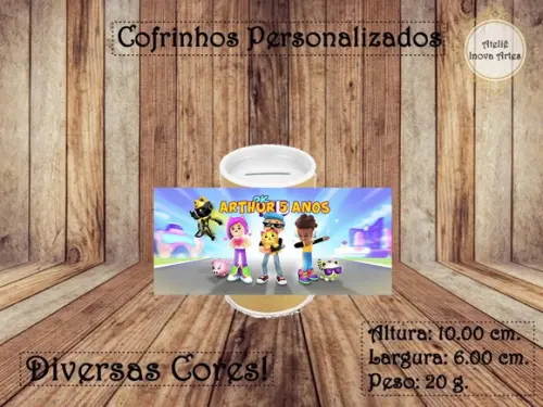 Cofrinho Personalizado Pk Xd