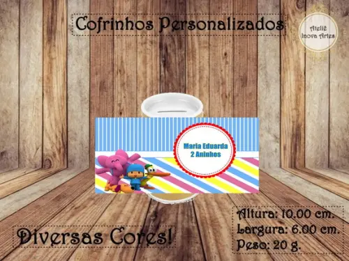 Cofrinho Personalizado Pocoyo