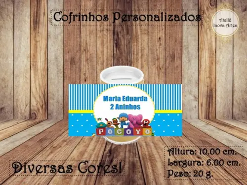Cofrinho Personalizado Pocoyo