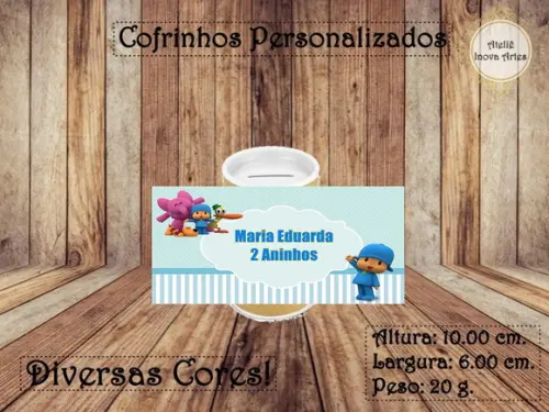 Cofrinho Personalizado Pocoyo