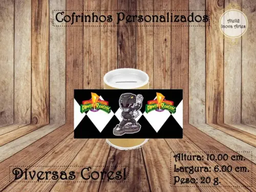 Cofrinho Personalizado Power Rangers