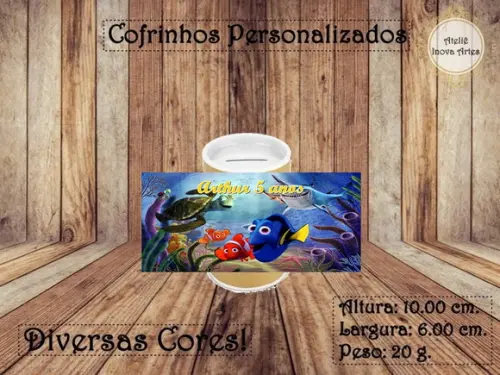 Cofrinho Personalizado Procurando o Nemo