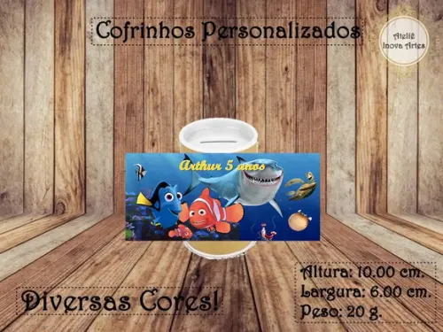 Cofrinho Personalizado Procurando o Nemo