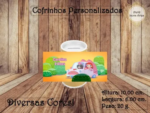 Cofrinho Personalizado Rainbow Ruby
