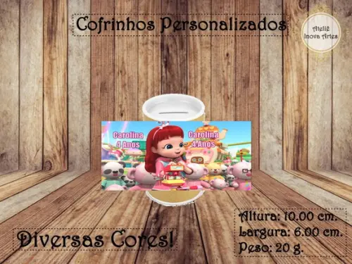Cofrinho Personalizado Rainbow Ruby