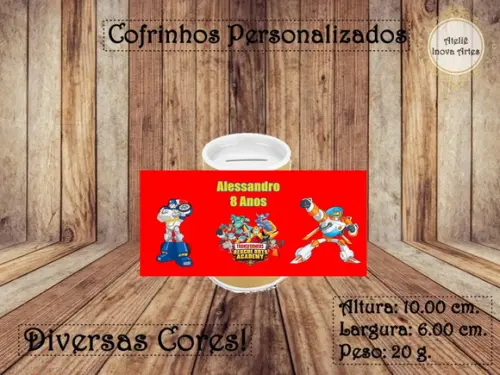 Cofrinho Personalizado Rescue Bots