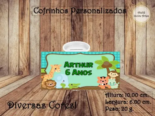 Cofrinho Personalizado Safari