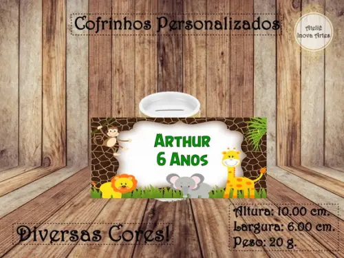 Cofrinho Personalizado Safari