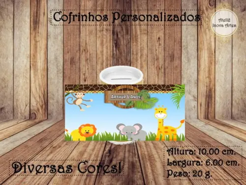 Cofrinho Personalizado Safari