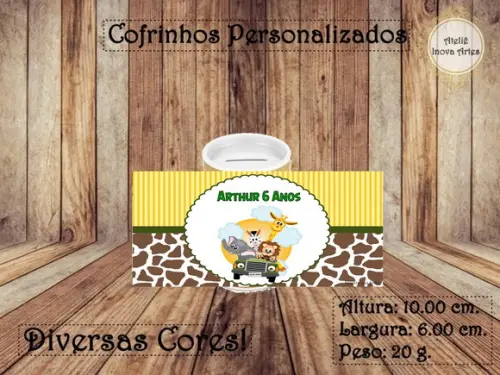Cofrinho Personalizado Safari