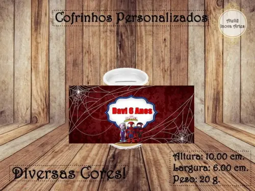 Cofrinho Personalizado Spidey e Seus Amigos Espetaculares