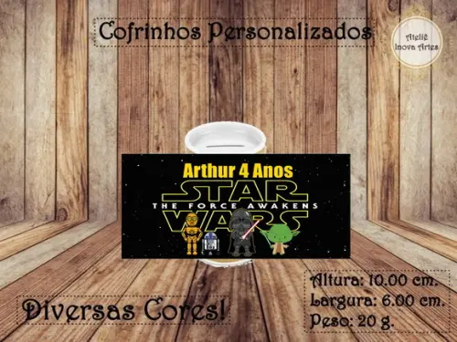 Cofrinho Personalizado Star Wars