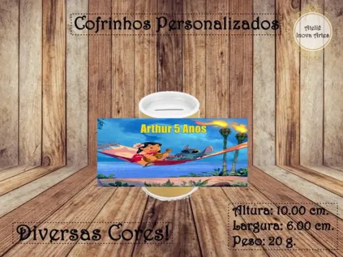 Cofrinho Personalizado Stitch