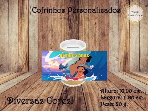 Cofrinho Personalizado Stitch