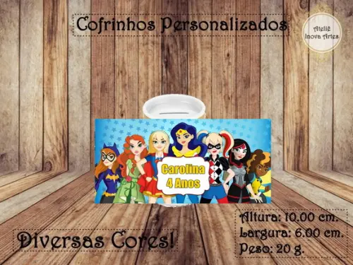 Cofrinho Personalizado Super Hero Girls