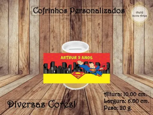 Cofrinho Personalizado Super Homem