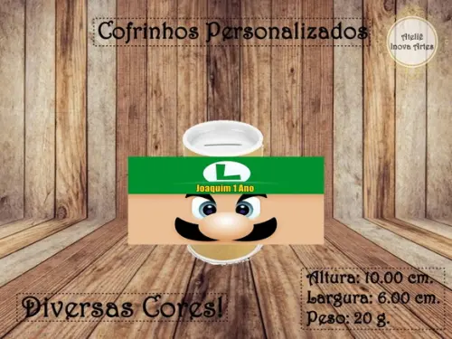 Cofrinho Personalizado Super Mário