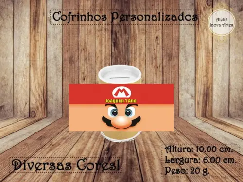 Cofrinho Personalizado Super Mário