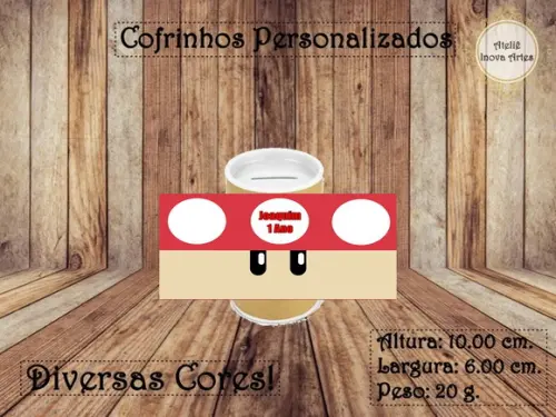 Cofrinho Personalizado Super Mário