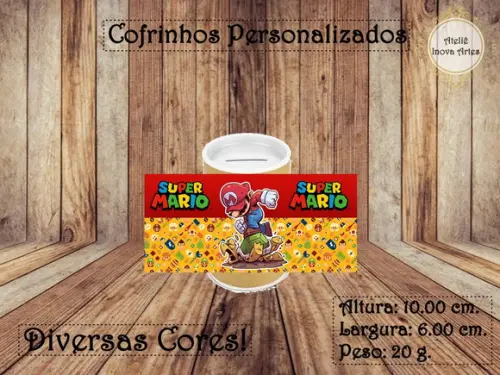 Cofrinho Personalizado Super Mário