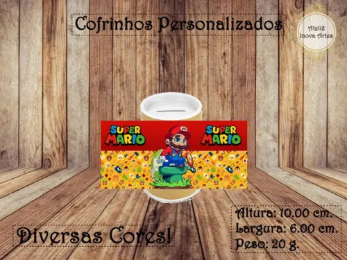 Cofrinho Personalizado Super Mário