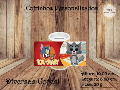 Cofrinho Personalizado Tom e Jerry