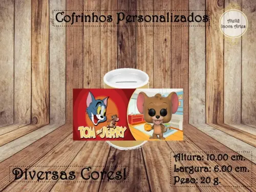 Cofrinho Personalizado Tom e Jerry