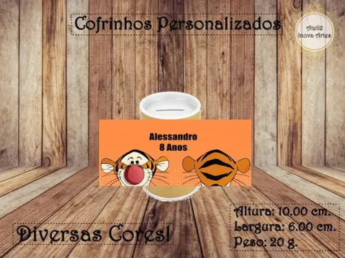 Cofrinho Personalizado Ursinho Pooh