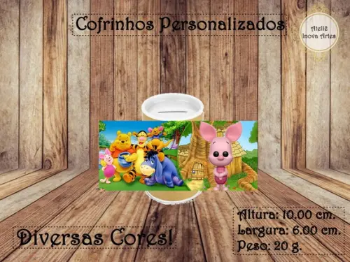 Cofrinho Personalizado Ursinho Pooh