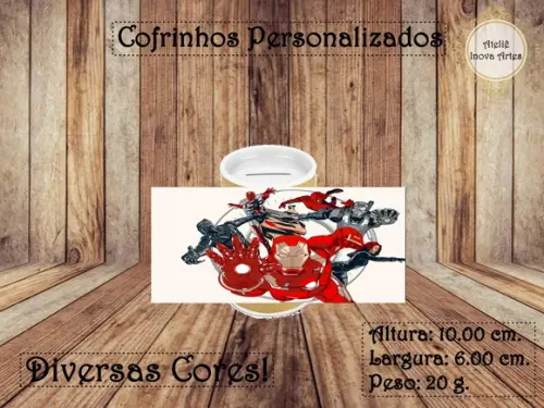 Cofrinho Personalizado Vingadores