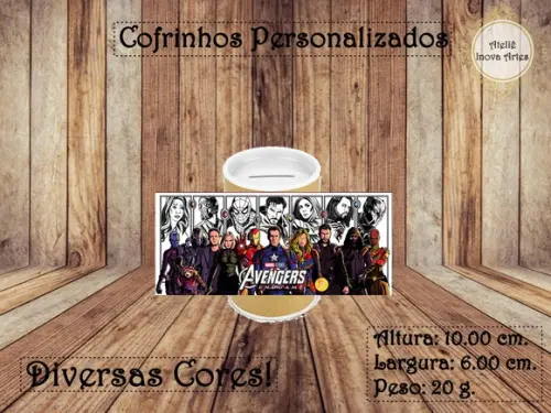 Cofrinho Personalizado Vingadores