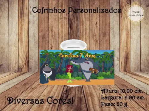 Cofrinho Personalizado Zig e Sharko