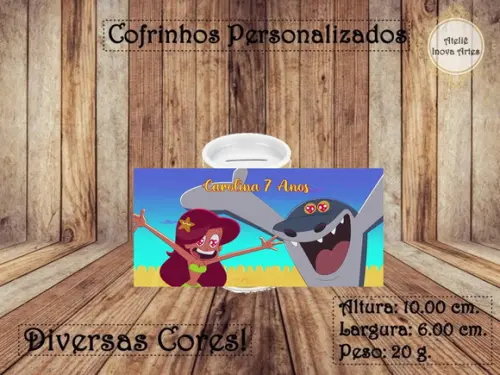Cofrinho Personalizado Zig e Sharko