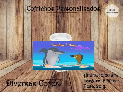 Cofrinho Personalizado Zig e Sharko