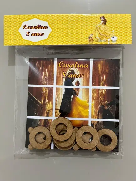 Jogo da Velha Personalizado Bela e a Fera