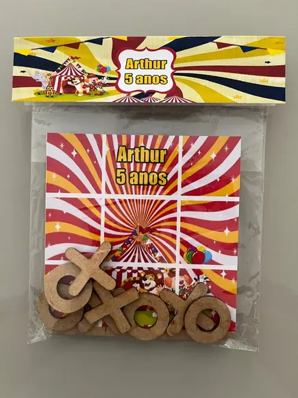 Jogo da Velha Personalizado Circo