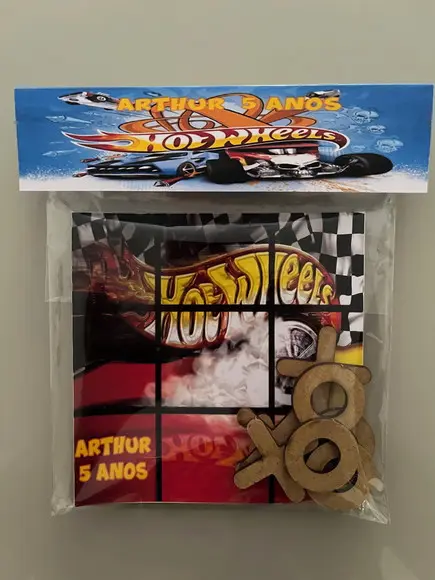 Jogo da Velha Personalizado Hot Wheels