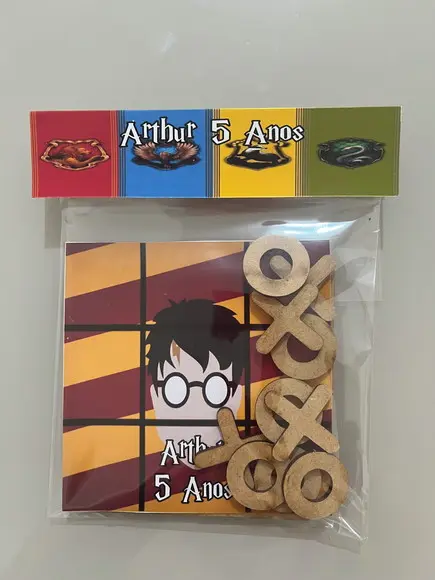 Jogo da Velha Personalizado Harry Potter