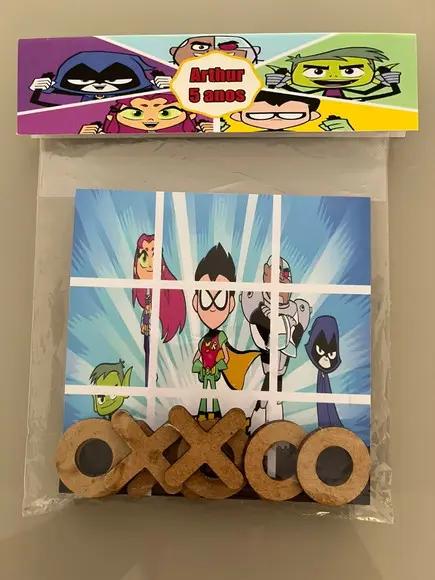 Jogo da Velha Personalizado Jovens Titãs