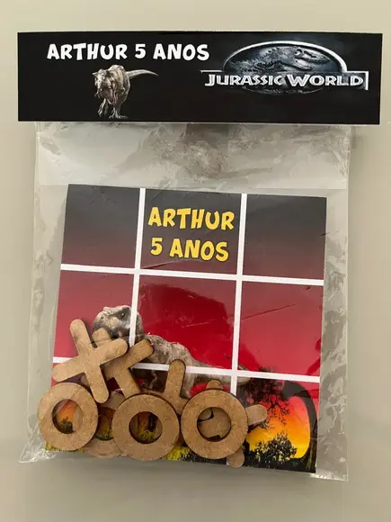 Jogo da Velha Personalizado Jurassic World