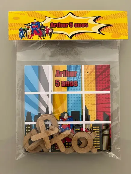 Jogo da Velha Personalizado Liga da Justiça