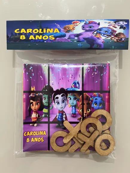 Jogo da Velha Personalizado Super Monstros em Ação