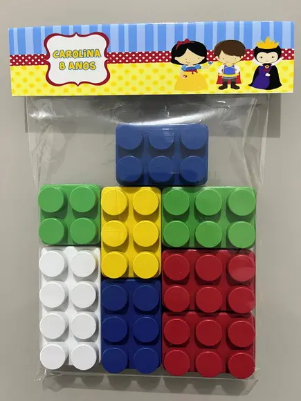 Kit Bloco de Montar Personalizado Branca de Neve