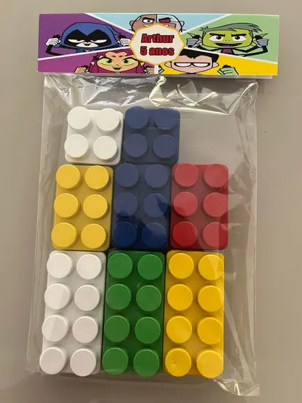 Kit Bloco de Montar Personalizado Jovens Titãs